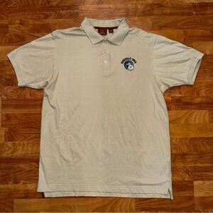 Men’s Harriton Polo Golf Shirt Beige Men’s Size XL 100% Cotton Hosehead Open ‘07